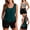 Green, variant on Tankini Swim Suits for Women with Boy Shorts Swimwear Floral Black Tankini 3 Piece Ladies Bathing Suit Pool Party