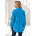 thumbnail image 2 of Roaman's Women's Plus Size Corduroy Button-Front Shirt, 2 of 5