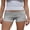 Gray, variant on Michellecmm Women's Slim Yoga Shorts Casual Solid Color Fold Over Low Waist Summer Lounge Shorts