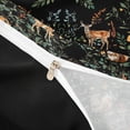 thumbnail image 4 of Erosebridal Tropical Flower Queen Duvet Cover Set, Woodland Animal Squirrel Deer Bedding, Black Reversible, 3pcs 1 Duvet Cover and 2 Pillowcases, No Comforter, 4 of 6