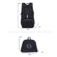 thumbnail image 2 of Mochila ligera plegable para exteriores, duradera, para deportes, viajes, senderismo, acampada (negra), 2 of 5