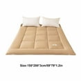 thumbnail image 3 of EARKITY Bed Mattress, Futon Mattress, Memory Foam Mattress, Extra Thick Folding Sleeping Pad, Breathable Floor Lounger Guest Bed for Camping Couch, 3 of 7