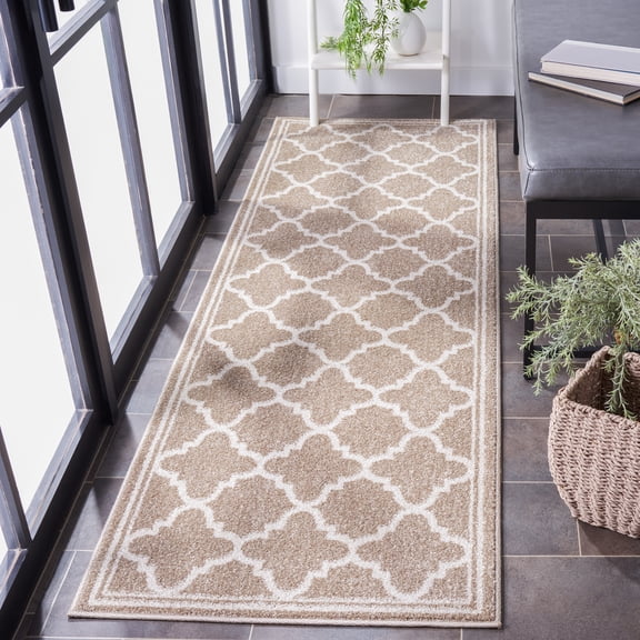 Safavieh Amherst Trina Geometric Runner Rug, Wheat/Beige, 2'3" x 5'