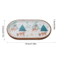 thumbnail image 3 of Christmas Wooden Serving Tray, Holiday Dessert Platter with Deer Tree Snowflake Prints, Farmhouse Tabletop Decor for Cookies Candy Display, 7.28-11.41in, 3 of 6