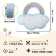 thumbnail image 5 of LUVODI Creativity Blue Cloud Ceiling Light Rainbow Balcony Pendant Light for Playroom, 5 of 14