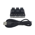 thumbnail image 1 of Clavier de Jeu 6 Boutons Portable USB Mini 6 Boutons Clavier Multifonctionnel Anti-Poussière Clavier Programmable Accessoires pour Ordinateur Portable Noir, 1 of 7