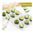 thumbnail image 2 of Cooling Racks Set of 2, Topboutique Stainless Steel Middle Wire Rack for Roasting, Grilling, Cooking and Drying for Meat/Cake/Pizza, Fit Baking Tray& Toaster Oven, Dishwasher Safe, 29.5 * 23CM, 2 of 6