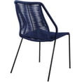 thumbnail image 4 of Afuera Living 19" Modern Fabric Dining Chair in Blue (Set of 2), 4 of 9