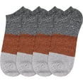 thumbnail image 2 of BambooMN Women's Rayon from Bamboo Classic Casual Ankle Socks - Black Red Grey - Regular - 4 Pairs, 2 of 3