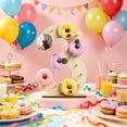 thumbnail image 5 of Wooden Donut Display Stand With Number 0 To 4, Rustic Dessert Table Holder, for Birthday, Wedding, Graduation, Class Party And Holiday Celebration Decor, 5 of 6