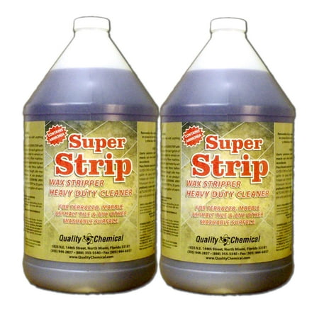 Super Strip Commercial Floor Wax Stripper with Ammonia - 2 gallon case