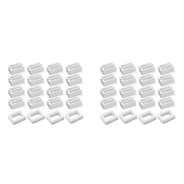 32X Cat Water Fountain Replacement Filters Cat Fountain Carbon Filters for Ceramic Pet Drinking Stainless Steel