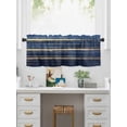 thumbnail image 5 of Valances for Windows Abstract Golden Rod Pocket Cafe Window Treatments Valance Curtains for Kitchen Bathroom Laundry Basement Windows 54"x18", 5 of 9