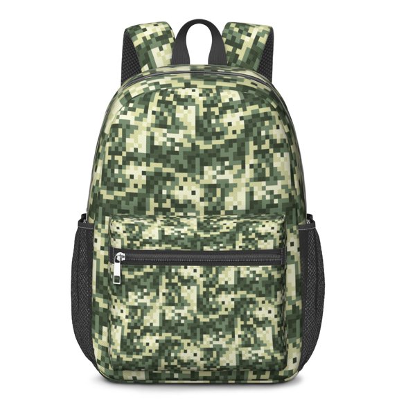 17 Inch Lightweight Backpack,PVC Waterproof Oxford Fabric, Ergonomically Designed, with Large Capacity, Camouflage Print