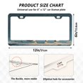 thumbnail image 2 of Aluminum License Plate Frame 2 Pack Car Exterior Accessory Car Tag Holder for Front Rear Plates Cars Decor Snowman with A Christmas Hat, 2 of 7