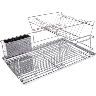 Mega Chef  15.5-inch Stainless Iron Shelf Dish Rack