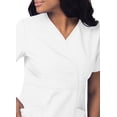 thumbnail image 3 of Sivvan Women's Scrub Set - Multi Pocket Cargo Pants & Stylish Mock Wrap Top (Available in 15 Colors), 3 of 6