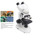 thumbnail image 4 of Compound Binocular Microscope, 40X-5000X Binocular Compound Microscope with WF10X & WF50X Eyepieces, LED Illumination & Mechanical Stage, Biological Microscope for Adults & Student, 4 of 8