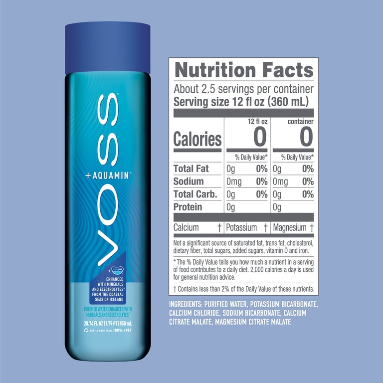 VOSS Water + Aquamin Still, 28.74 fl oz, 12 Pack photo 7