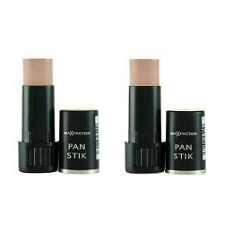 Max Factor Pan Stik Foundation #60 Deep Olive (Pack of 2) + Makeup Blender Stick, 12