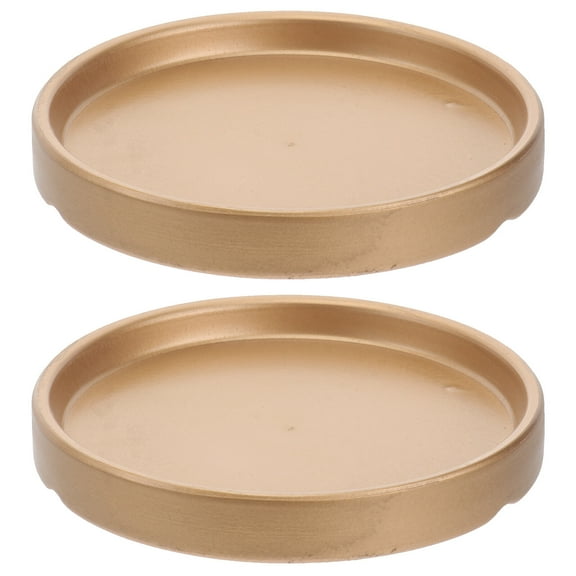 Gymnture 2Pcs Ceramic Planter Trays for Indoor/Outdoor Garden Decor