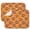 Football Fire Orange, variant on Football Fire Orange Pattern 2 Pack Kitchen Dish Drying Mat, Ultra Absorbent Microfiber Dish Drainer Mat, 16"x18"
