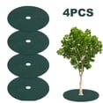thumbnail image 1 of CNKOO 4pcs 32.2” Non-Woven Tree Mulch Rings - Reusable Weed Barrier Landscape Fabric for Root Protection  Gardening & Landscaping  Durable Black Garden Mulch with Center Hole  Mulch Mats, 1 of 6
