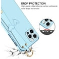 thumbnail image 2 of iPhone 11 Pro Case, Phone Case for iPhone 11 Pro, Cute Heart Wristband Lanyard Cross Body Strap Electroplated Camera Protection Shockproof Protective Case Girls for iPhone 11 Pro 5.8"-Blue, 2 of 16