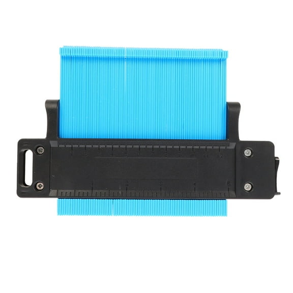 DECOMELODY Tools 1Pcs Blue Abs Plastic Contour Gauge with Lock for Artists and Carpenters in 7.66x5.11in