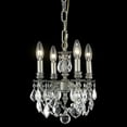 thumbnail image 2 of 9104D10PW/EC-Elegant Lighting-Lillie - Four Light Chandelier   Pewter Finish with Elegant Cut Crystal - Crystal (Clear), 2 of 2