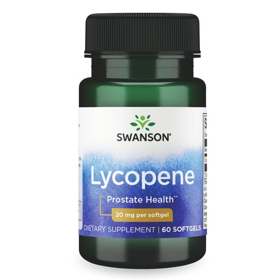 Swanson Lycopene - Natural Supplement Promoting Prostate Health, Heart Health, & Supports Blood Pressure Within the Normal Range - Mens Health Supplement - (60 Softgels)