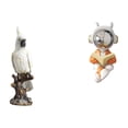 thumbnail image 1 of Estatua De Astronauta Loro, Escultura Animal De Resina, Figura Decorativa De Interior, Adorno Para Tarta Espacial, Adorno De Escritorio Para Mesa, Centro De Mesa, Chimenea, Armario., 1 of 8