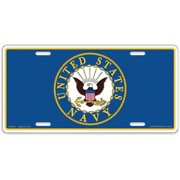 US Navy Logo License Plate