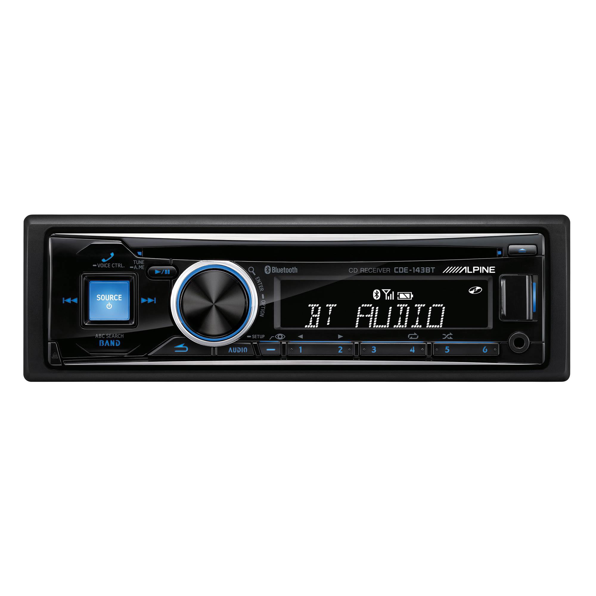 Alpine CDE143BT Single DIN Bluetooth Car Stereo Receiver