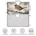 thumbnail image 4 of Robin Bird Front Windshield Sun Shade - Accordion Folding Auto Sunshade for Car Truck SUV - Blocks UV Rays Sun Visor Protector 51"x28", 4 of 7