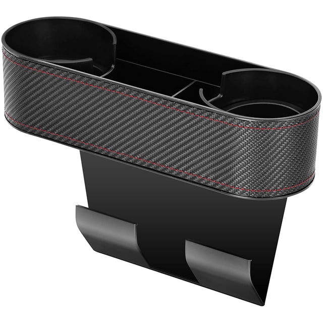 Portavasos Universal para coche, caja organizadora para asiento, teléfono lateral para asiento de coche, portavasos multifuncional para teléfono con bolígrafo y botella ER