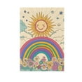 thumbnail image 6 of Yayeee Garden Flag 28" x 40" Double Sided Outdoor Yard Lawn Holiday Decorations, Beige Rainbow, 6 of 6
