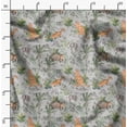 thumbnail image 2 of Soimoi Gray polyester Crepe Fabric Animals Jungle Print Fabric by Yard 52 Inch Wide, 2 of 6