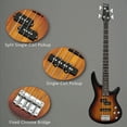 thumbnail image 5 of Glarry Adult 4-String Electric Bass Guitar with Accessories for Beginner, 5 of 9