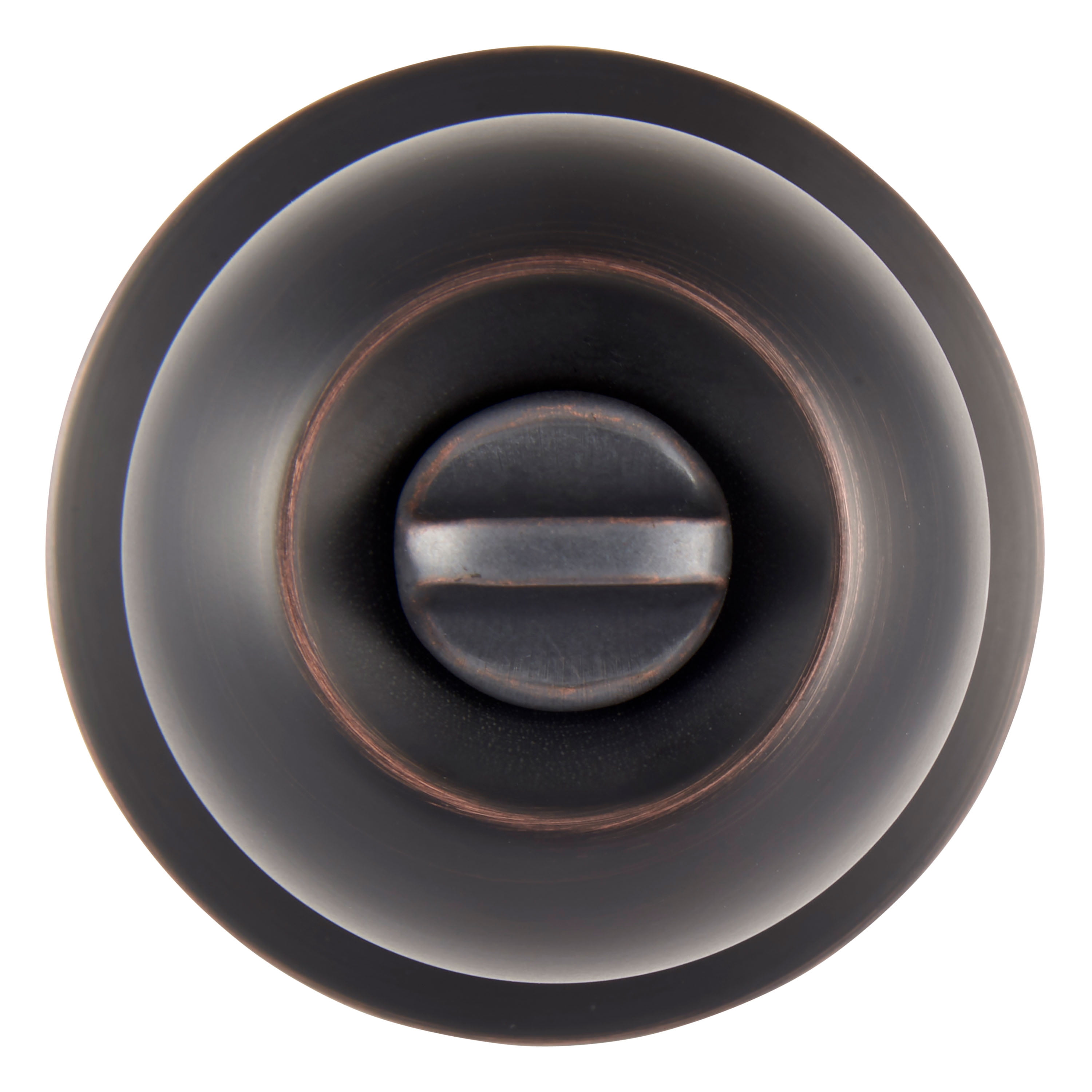 (4 pack) Brinks Privacy Bed/Bath Ball Style Doorknob, Tuscan Bronze Finish