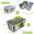 thumbnail image 2 of 7-Piece 304 Stainless Steel Food Storage Containers Set with Clear Lids, 2 of 6