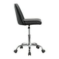 thumbnail image 3 of ESTELLE Office Desk Chair Armless, 18"-24" Adjustable Height for Home Office, Conference Room, Bar, Waiting Area, Black Diamond, 3 of 6