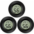 thumbnail image 1 of Mini Digital LCD Thermometer Hygrometer, Thermometer, Portable Thermo Hygrometer Indicator, Temperature Humidity -5070 20%99% RH (3 PCS), 1 of 5
