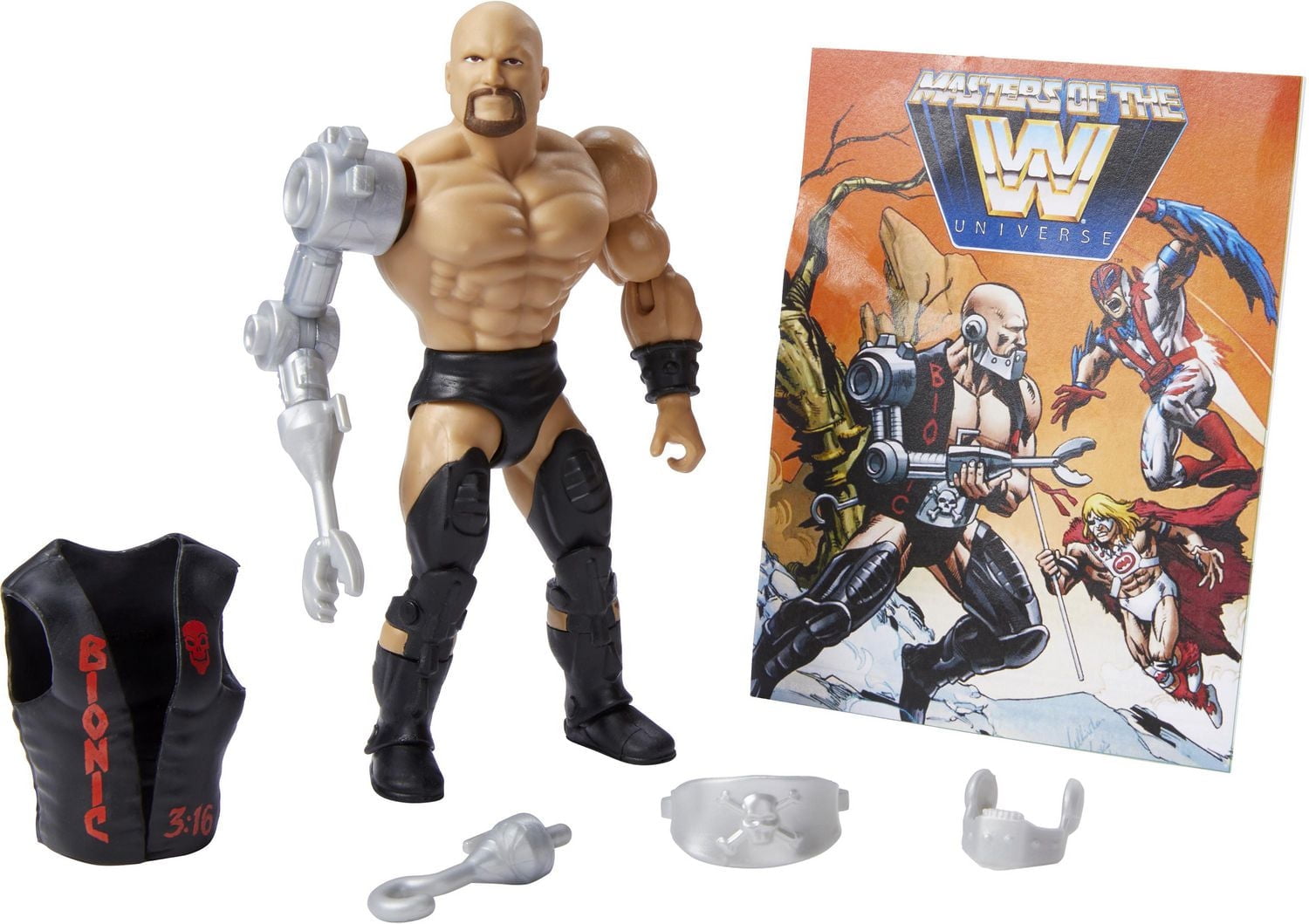 WWE Masters of the WWE Universe Figurine articulée «Stone Cold» Steve Austin
