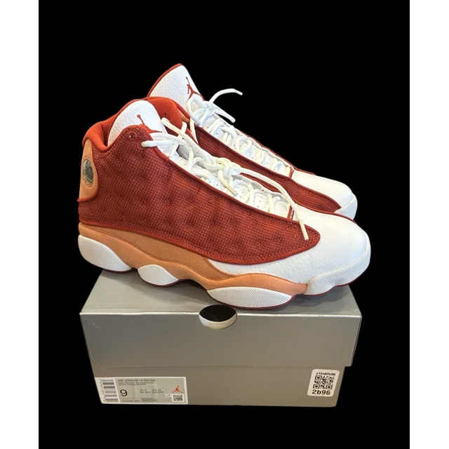 Ni - ke 6266) Ni - ke Air Jordan 13 XIII Retro Dune Red Terra Blush DJ5982-601 Men's Size 9
