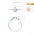 thumbnail image 5 of ANGARA Lab Grown Pear shape Diamond Engagement Ring for Women in 14K White Gold (Size-7x5mm| Color-F-G| Clarity-VS) | April Birthstone, Anniversary, Jewelry Gift for Women | Lab-Grown Diamond Ring, 5 of 8