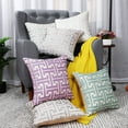 thumbnail image 2 of PiccoCasa Set of 6 Square Geometric Patterns decorate Cushion Covers Set, 17"x17", Multicolor, 2 of 7