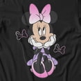 thumbnail image 3 of Disney Minnie Mouse Men's Sitting Bow Gradients T-Shirt (Black, S-XXXL), 3 of 4