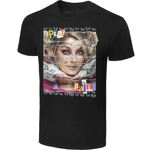 Reprint Rare Alexa Bliss Play Pain Funny T-Shirt Black Short Sleeve Unisex S-5XL ND822