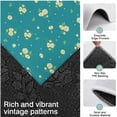 thumbnail image 3 of Teal Daisy Flower Yellow Blooms Pattern Kitchen Rugs Sets Of 3,Kitchen Runner Rugs Non Skid Washable,Decorative Kitchen Floor Mats for Kitchen,Sink,Laundry,17"x30"+ 17"x47" + 17"x59", 3 of 6